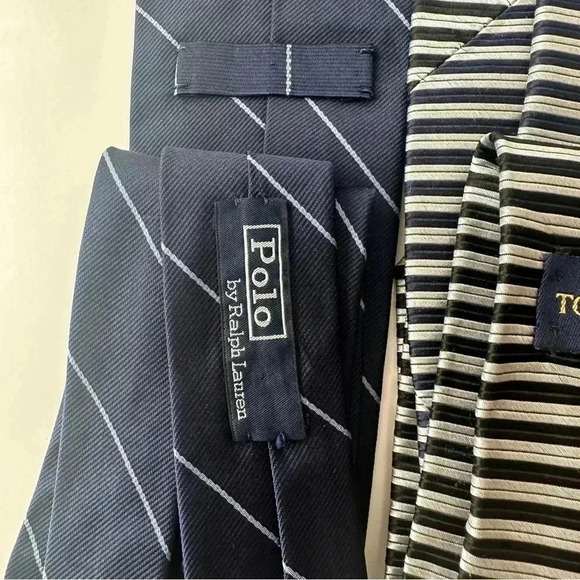 Men’s Neck Ties Lot Of 5 100% Silk Polo Tommy CK Banana Republic Talbots - Picture 6 of 16